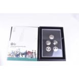 Three sets of The Royal Mint 50 Years of the 50p British Military Set, boxed with certificates;