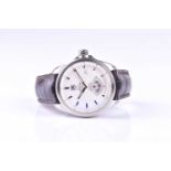 A Tag Heuer Grand Carrera Calibre 6 automatic wristwatch, the white dial with baton indices, date