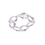 A Tiffany & Co Aegean bracelet by Elsa Peretti, the polished open links with toggle terminal, signed