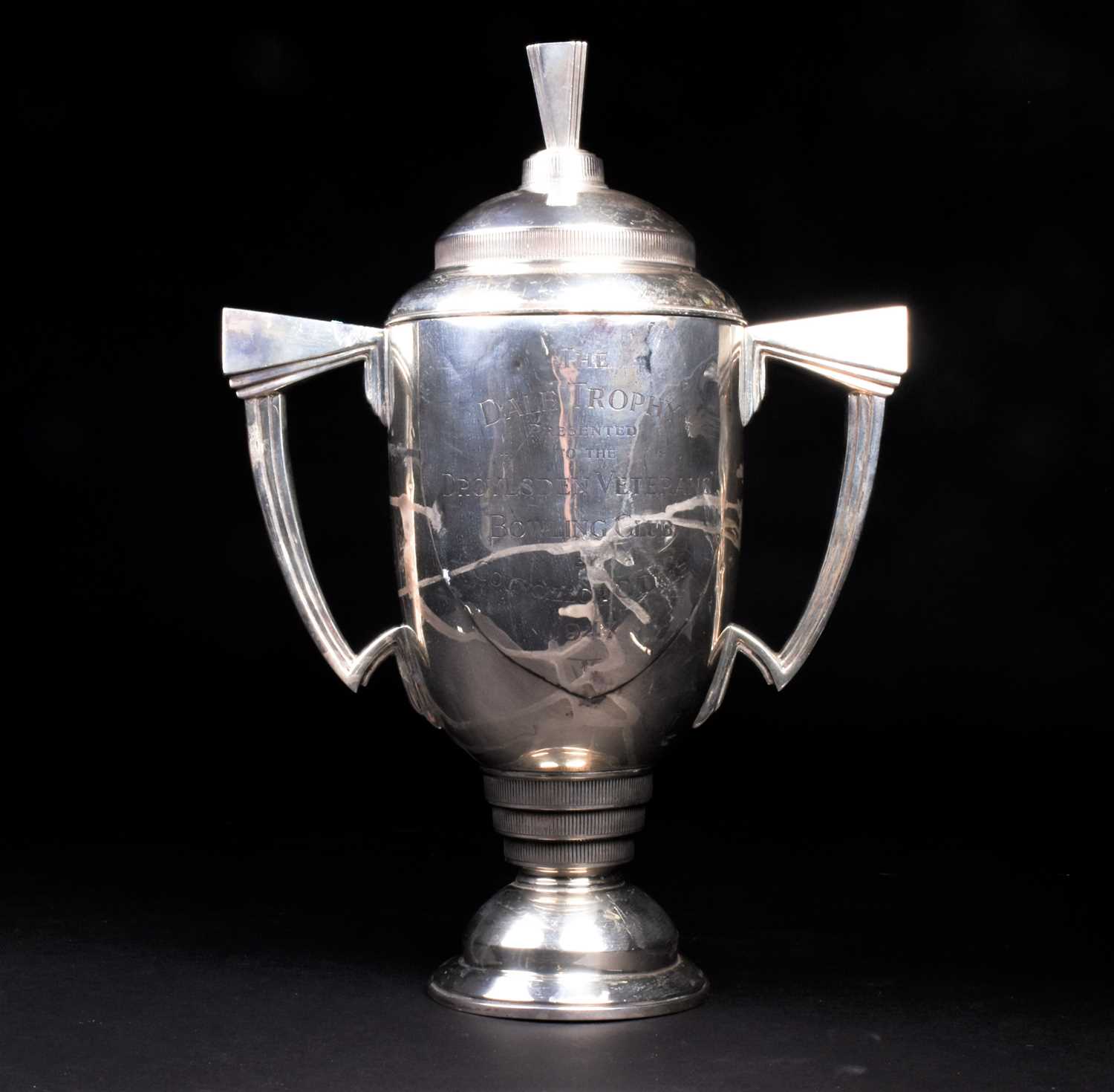 An impressive George VI silver trophy and cover, London 1937 (maker indistinct), of striking Art