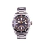 A Tudor Heritage Black Bay Ref. 79230N stainless steel automatic wristwatch, the black dial with