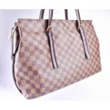 A Louis Vuitton late 20th century handbag, of rectangular design, with monogram leather, brown