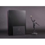 A 2012 London Olympic Games commemorative figure, designed by Neil Welch for Wedgwood, the black
