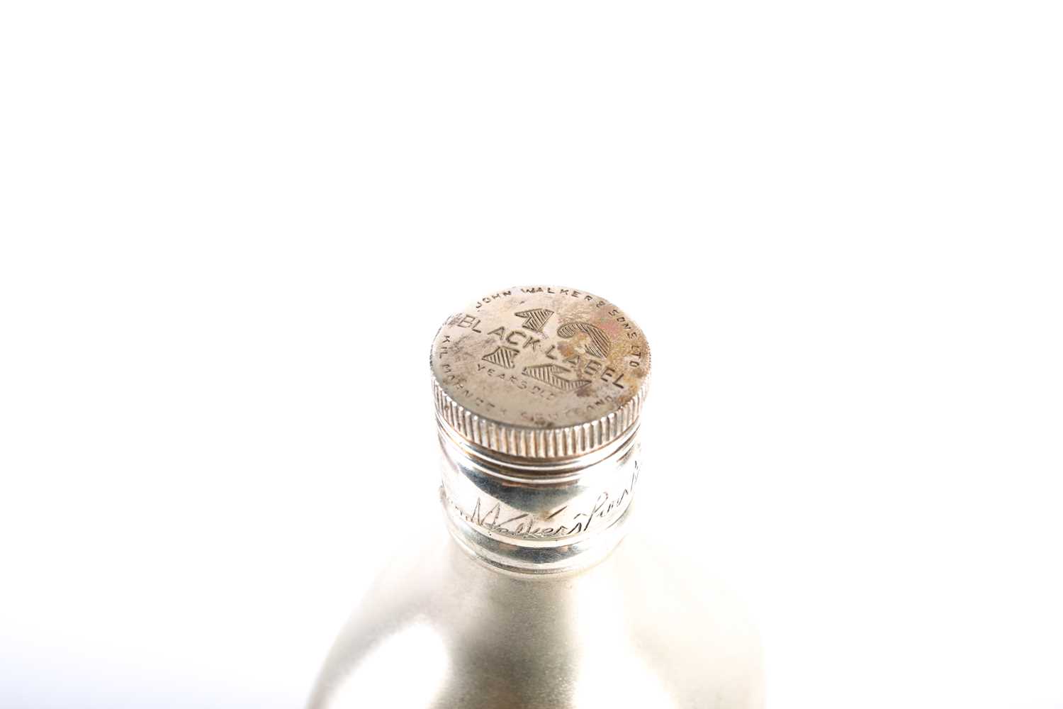 A novelty silver 'Johnnie Walker' whisky decanter, marked 'ST SILVER' to base, engraved labels, - Image 4 of 9