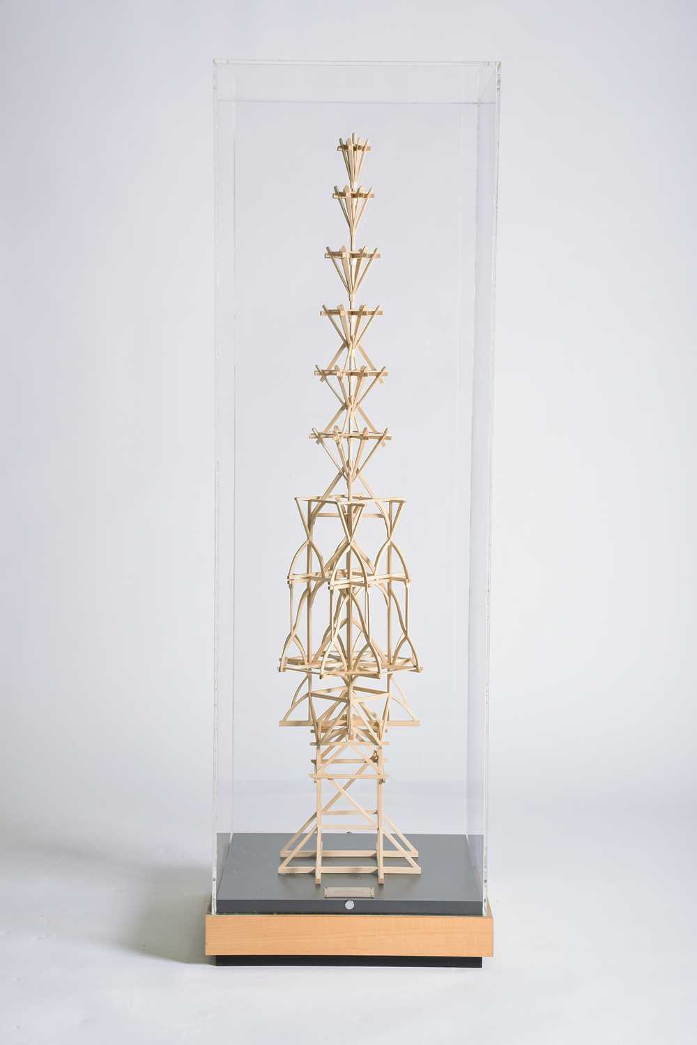 A bespoke 1:50 scale architectural model of the Salisbury cathedral spire support, designed and - Image 2 of 6