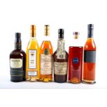 Six bottles of assorted spirits comprising: Klipdrift Gold Copper Potstilled Brandy, Gronstedts