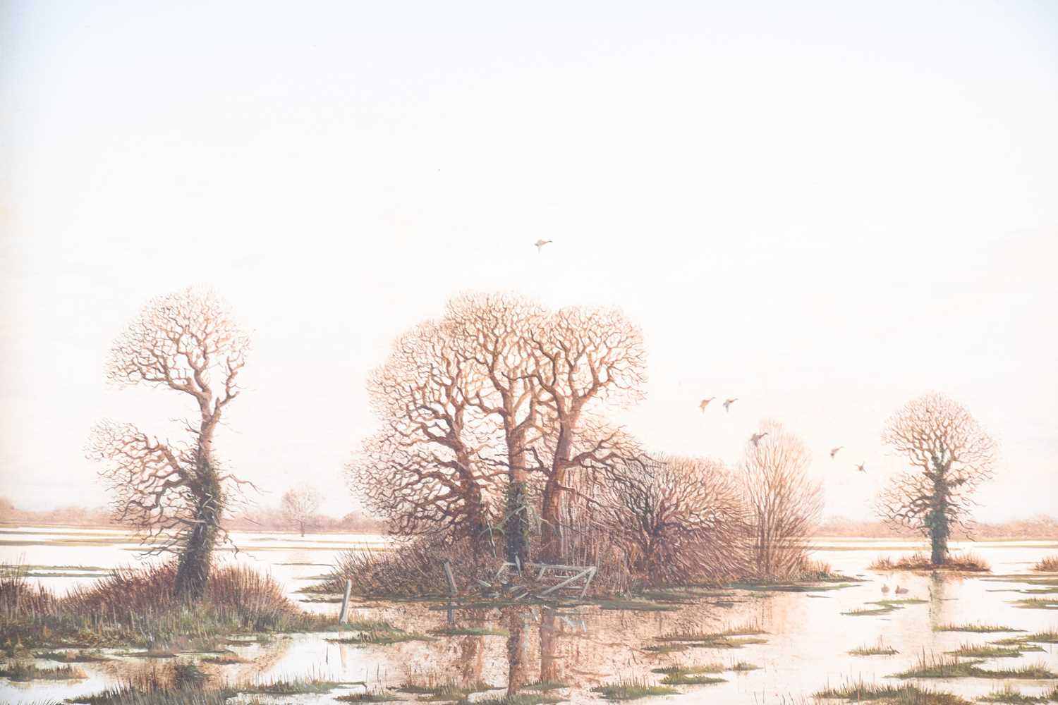 Nick Mace (b.1949) British, 'On the Flood', oil on panel, signed to lower right corner, Omell - Image 3 of 4