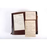 An extensive and interesting album of autographs, letters and other ephemera, to include a hand-