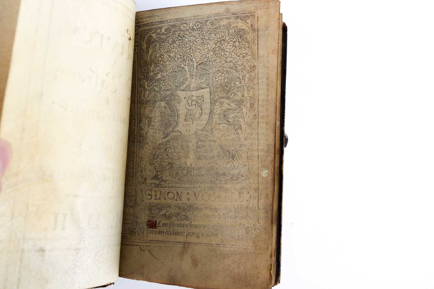 An early sixteenth-century book of hours with related title page inscribed, 'Livre d'eglise - Image 3 of 8