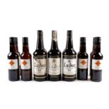 Six bottles of Domecq La Ina Dry Sherry, 70cl, together with seven half bottles of Classic Dry