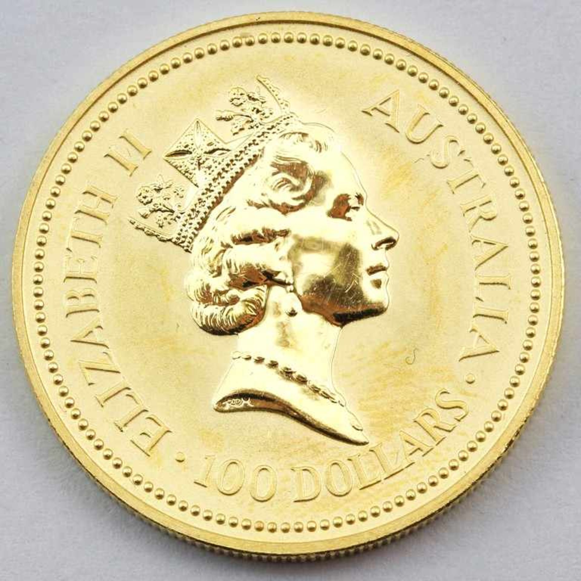 Goldmünze, Australien, Australian Nugget, 1991.<