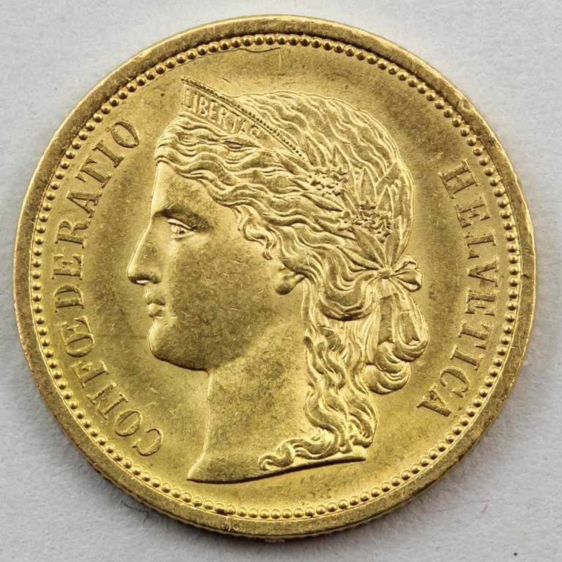 Schweiz, 20 Franken Helvetia, 1883,