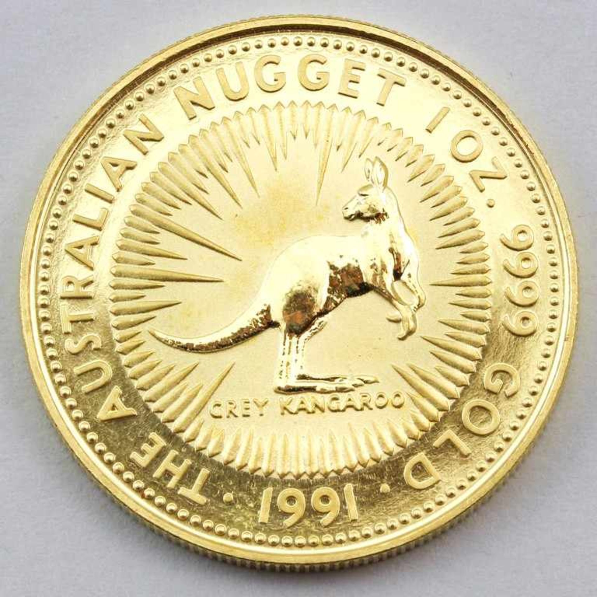 Goldmünze, Australien, Australian Nugget, 1991.< - Bild 2 aus 2