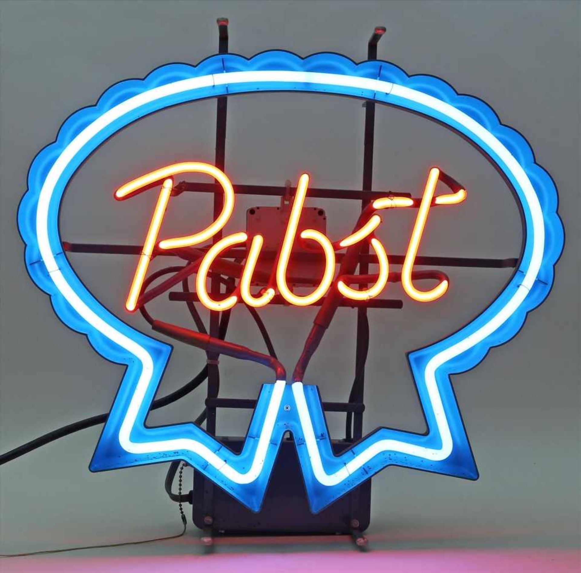 Neon-Reklame "Pabst".