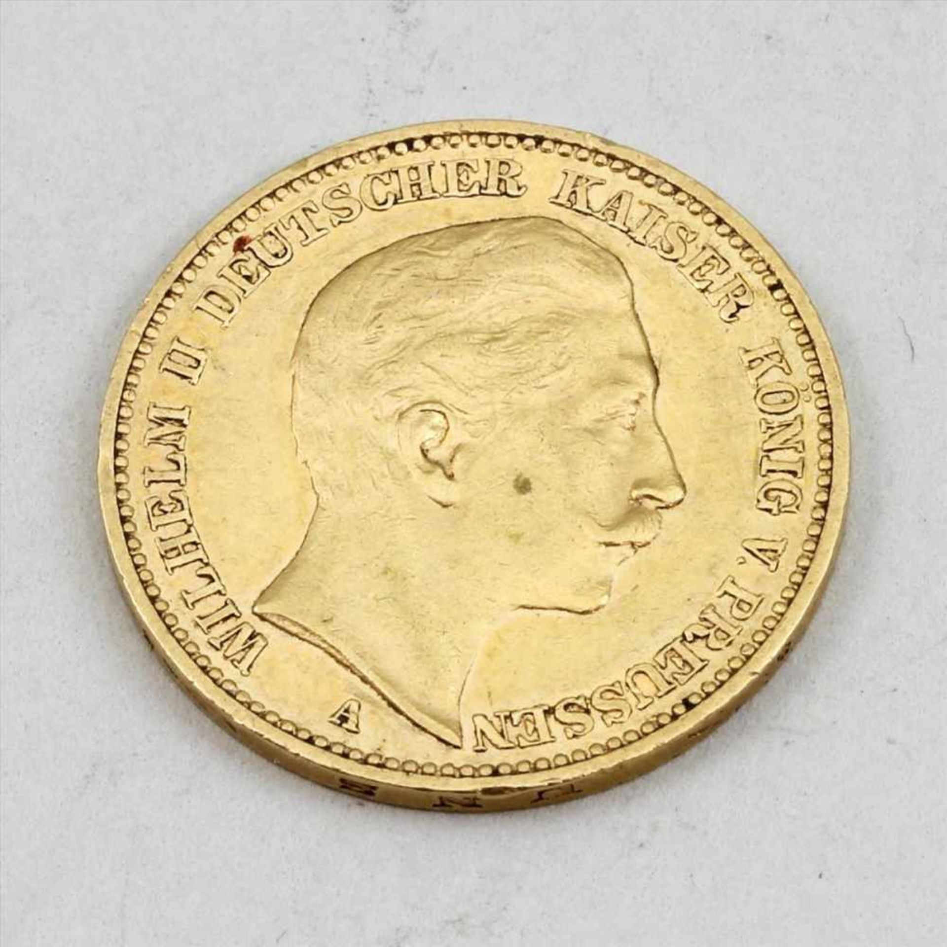 Goldmünze Deutsches Reich, Wilhelm II, 20 Mark, 1898 A.<