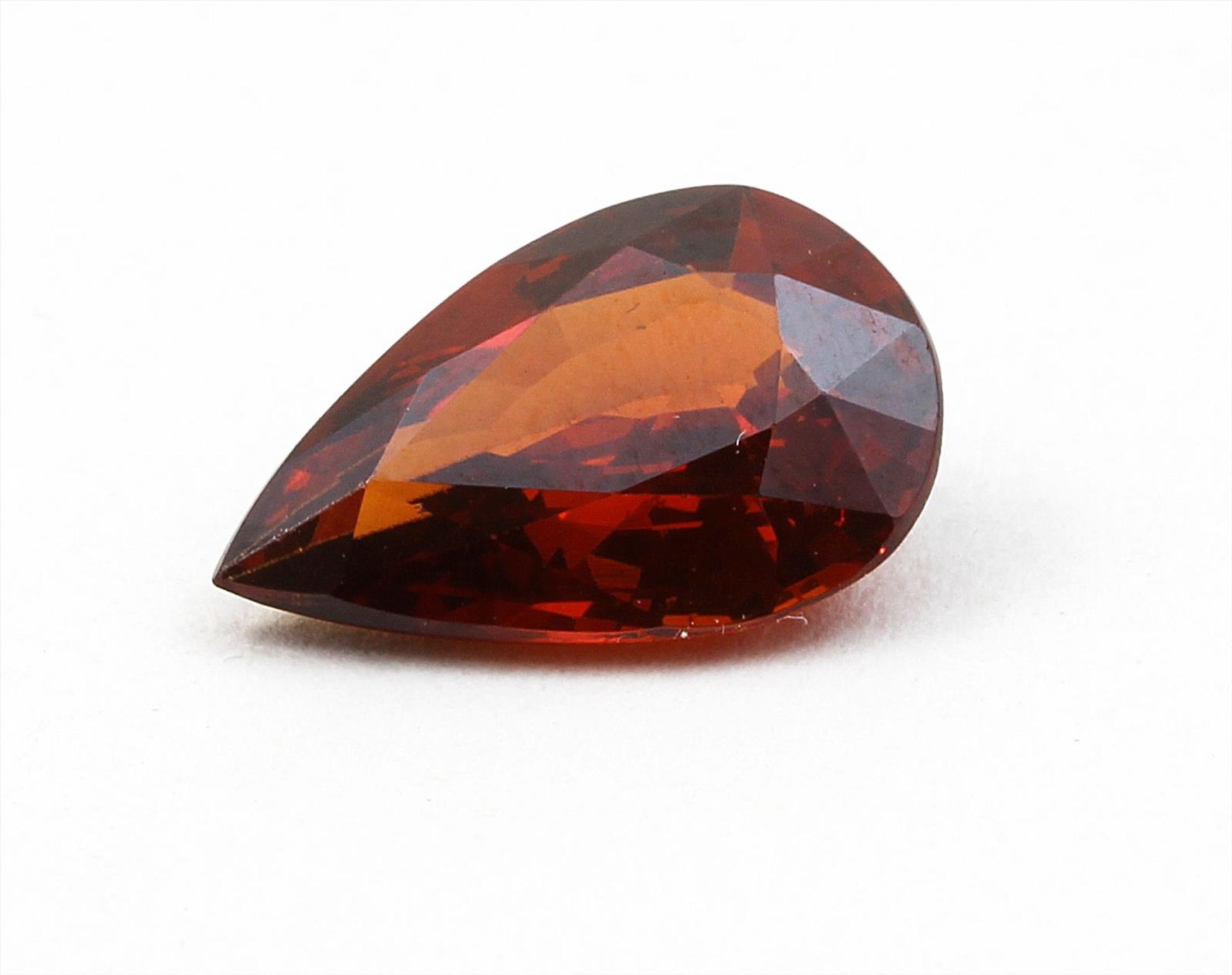 Sieben Mandarin-Granate, zus. 46,05 ct.Verschiedene Größen und Schliffarten. - Bild 3 aus 7