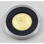 Medaille "775 Jahre Spandau".585/000 GG, 2 g. Eins von 500 Ex. aus dem Jahr 2007. pp, in