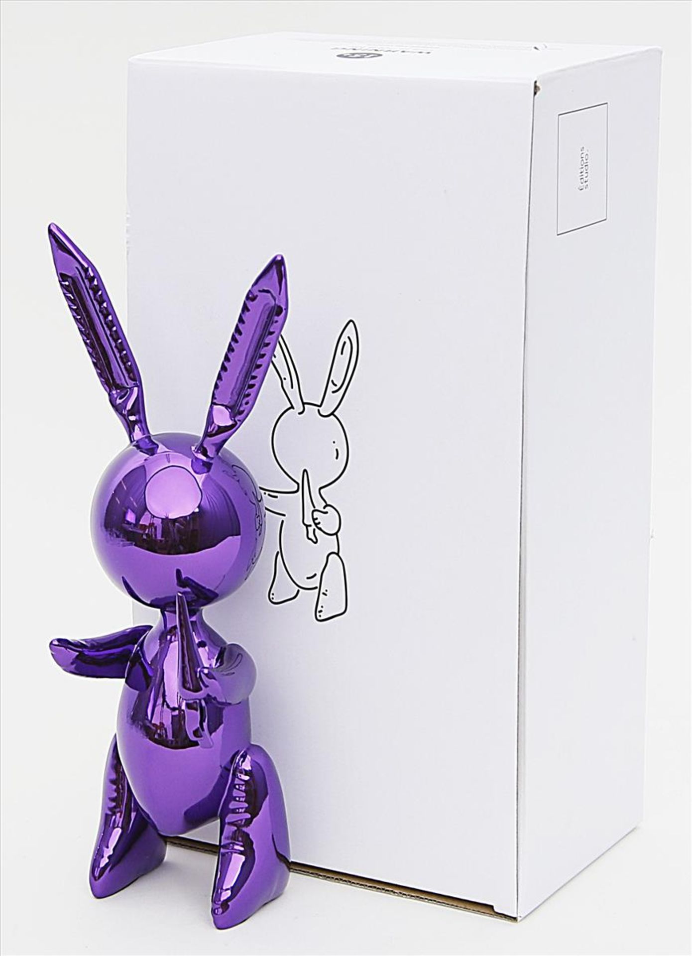 Koons, Jeff (geb. 1955 York, Pennsylvania), nachSkulptur "Purple Rabbit". Lila Zinklegierung. Nr.