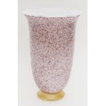 Barovier, Ercole (1889 Murano 1974), att.Hohe Vase. Farbloses Glas mit violetten