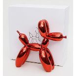 Koons, Jeff (geb. 1955 York, Pennsylvania), nachSkulptur "Balloon Dog Red". Rote Zinklegierung.