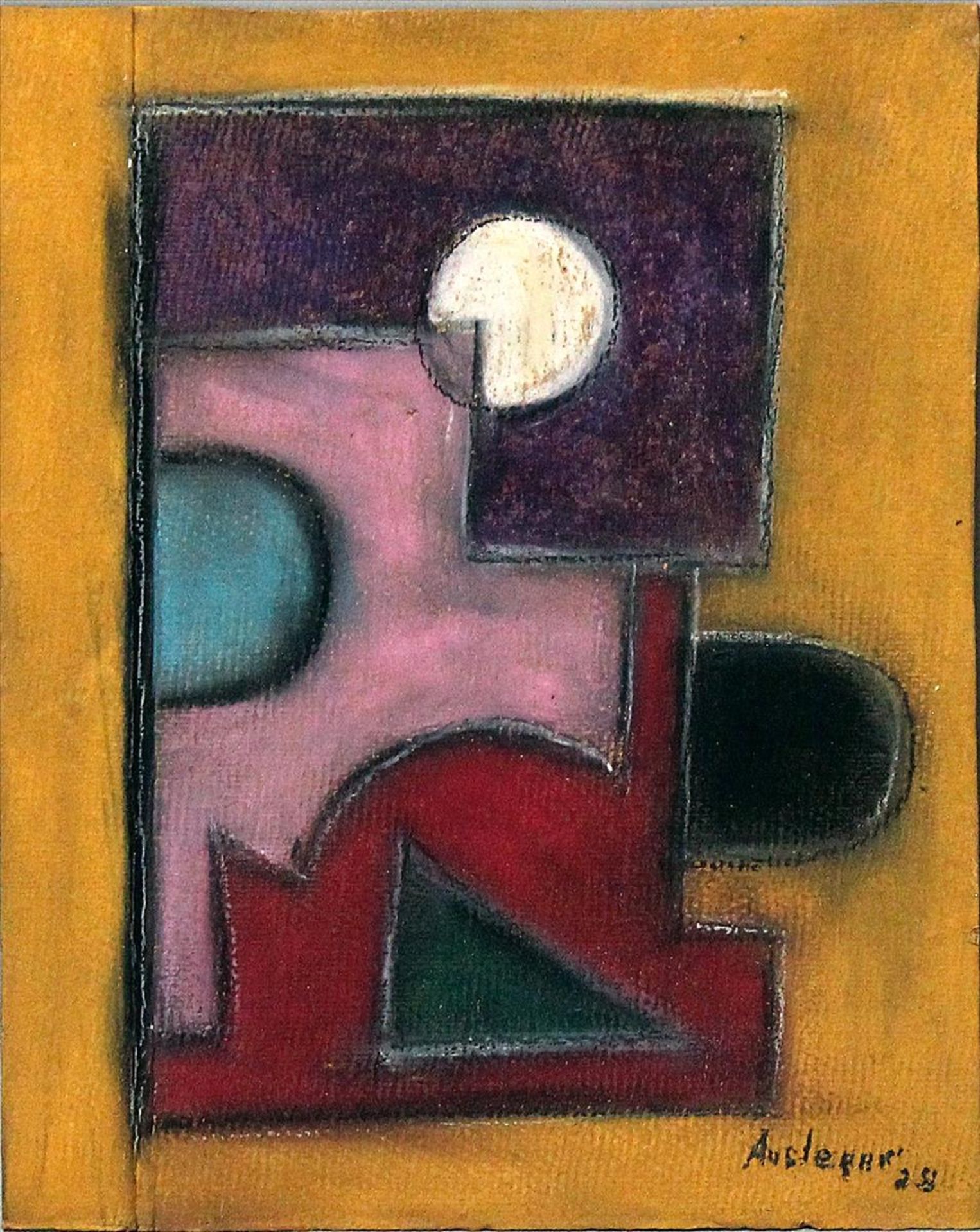 Ausleger, Rudolf (1897 Weißenfels a.S. - Berlin 1974), att.Komposition. Pastell/Karton (