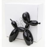 Koons, Jeff (geb. 1955 York, Pennsylvania), nachSkulptur "Balloon Dog Black". Schwarze