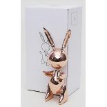 Koons, Jeff (geb. 1955 York, Pennsylvania), nachSkulptur "Rose Gold Rabbit". Roségold Zinklegierung.