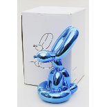 Koons, Jeff (geb. 1955 York, Pennsylvania), nachSkulptur "Ballon Rabbit Blue". Blaue