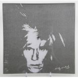 Warhol, Andy (1928 Pittsburgh- New York 1987), nachQuadratischer Künstlerteller bzw. -schale (
