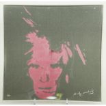 Warhol, Andy (1928 Pittsburgh- New York 1987), nachQuadratischer Künstlerteller bzw. -schale (