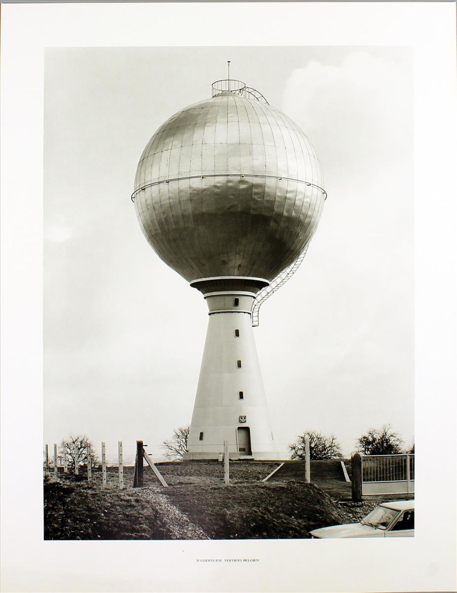 Becher, Bernd und Hilla"WASSERTURM VERVIERS BELGIEN", so betitelt. Offsetdruck, verso mit