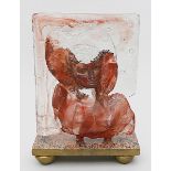 Navaro, Jean Claude (1943 Antibes - Monaco 2015)Relief mit Jünglingsbüste nach der Antike. Rotes