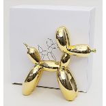 Koons, Jeff (geb. 1955 York, Pennsylvania), nachSkulptur "Balloon Dog Gold". Goldene