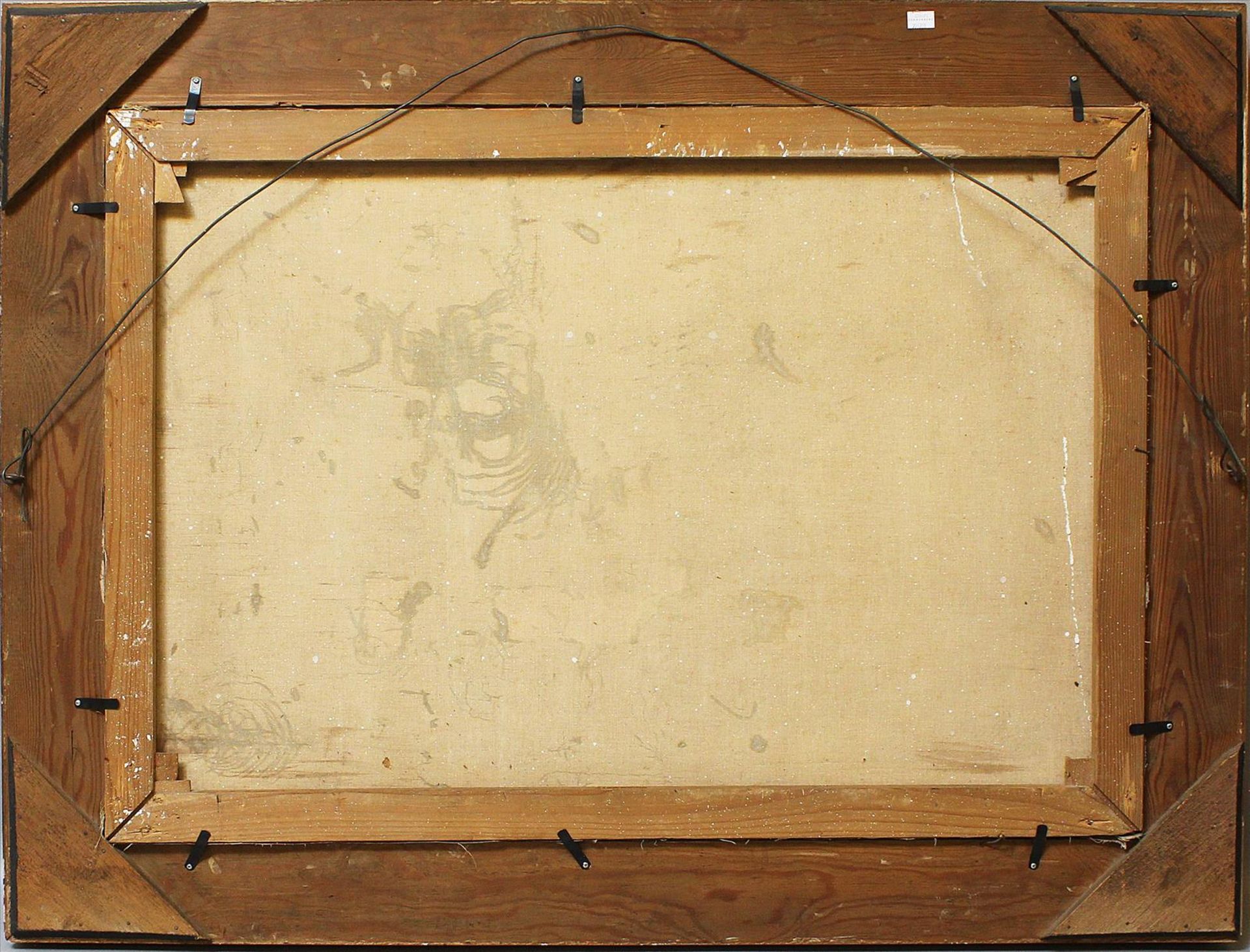 Blädel, Fritz (1903 München 1950)Bergbauernhof. Öl/Lwd., li. u. sign. 70x 100 cm. Goldstuckrahmen ( - Bild 2 aus 3
