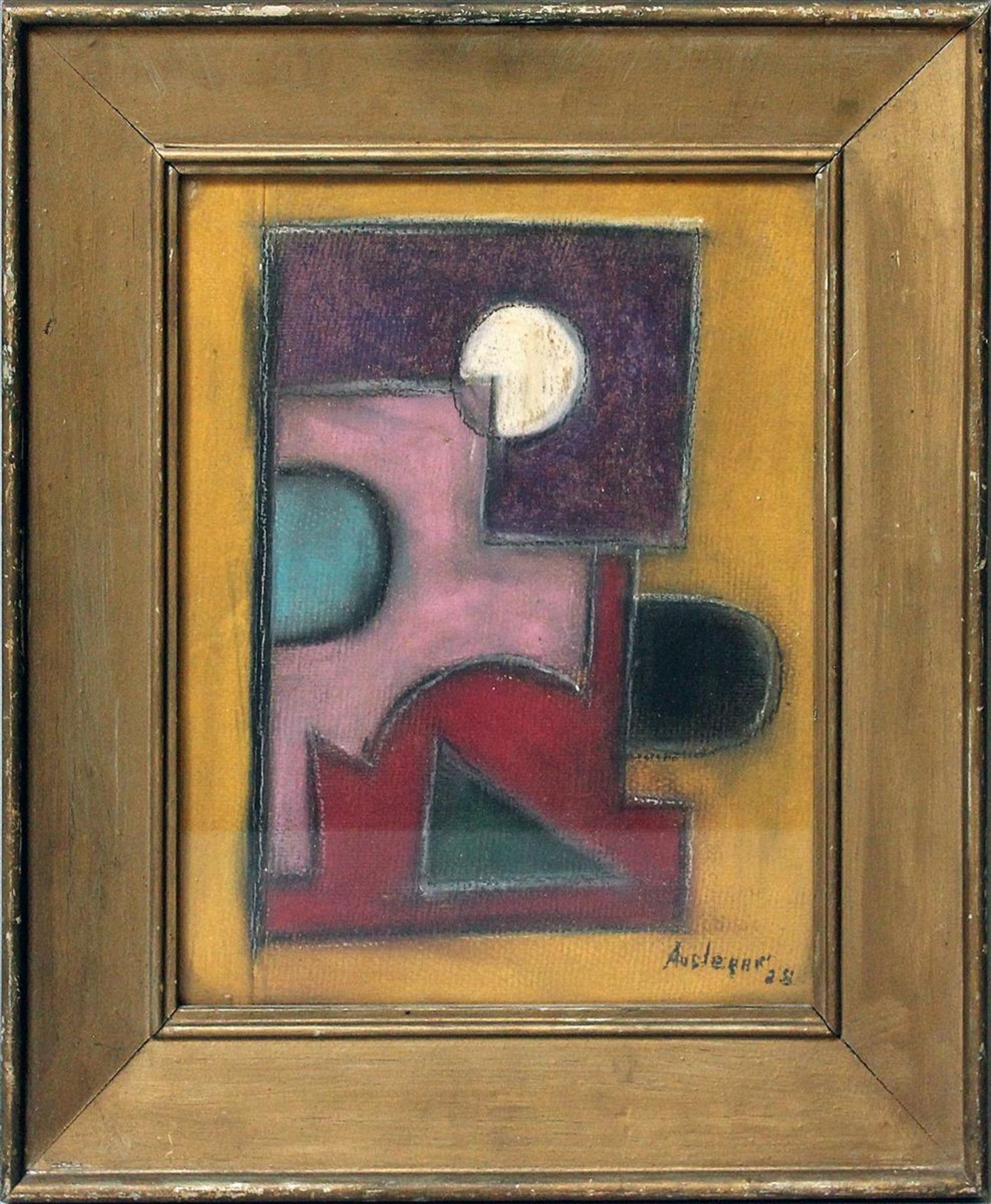 Ausleger, Rudolf (1897 Weißenfels a.S. - Berlin 1974), att.Komposition. Pastell/Karton ( - Bild 2 aus 2