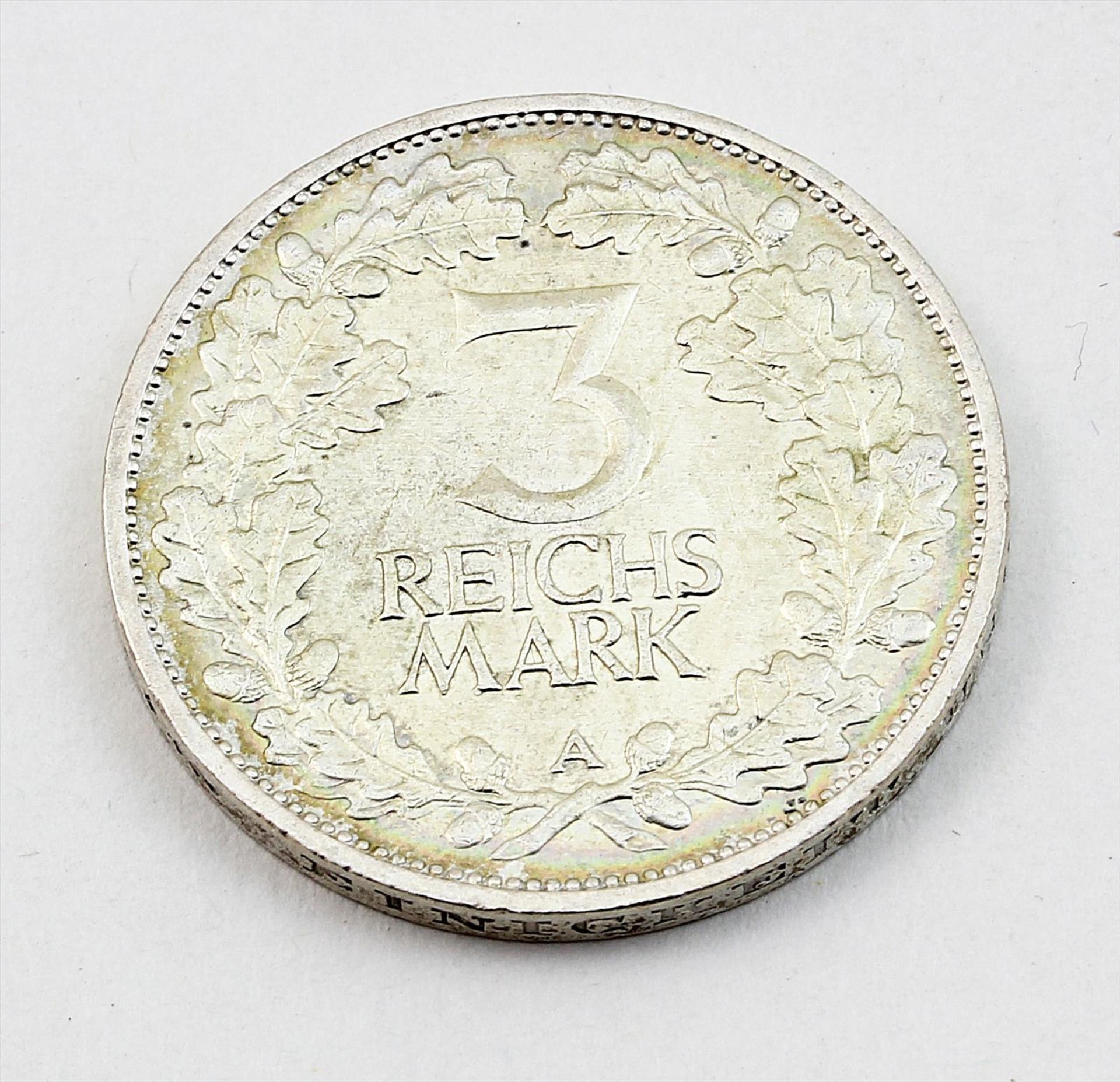 Weimarer Republik, 3 und 5 Mark Jahrtausendfeier der Rheinlande, 1925 D und A.ss-vz. - Bild 5 aus 6