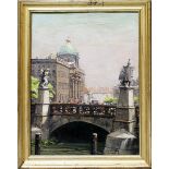 Kux, Erich (1882 Quedlinburg-Berlin 1977)Blick auf die Schlossbrücke mit dem Stadtschloss in Berlin.