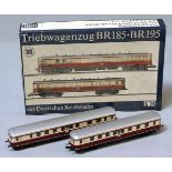 Triebwagenzug, PIKO H0.BR185 und BR195, Funktion nicht geprüft. In Originalverpackung. Wenig