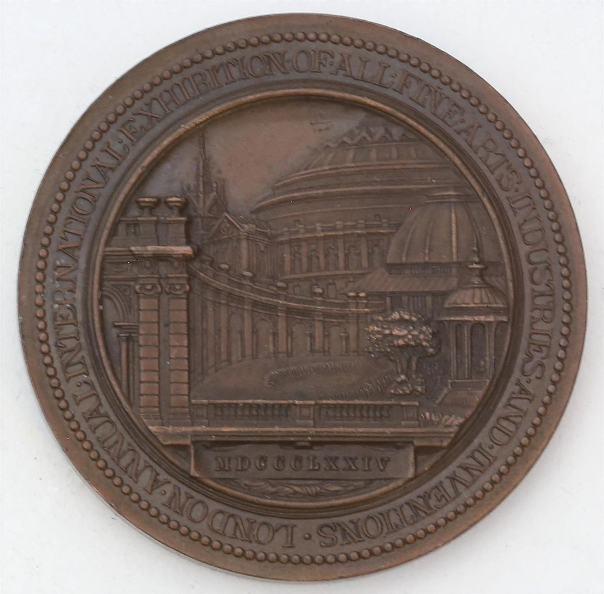 Medaille von 1874 "Weltausstellung London".D. 51 mm.