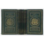 6 Bände "The Works of Lord Byron",mit zahlreichen Stahlstichen. Alters- und Gebrauchsspuren. Mitte