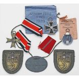 6 Auszeichnugen/Abzeichen, 2. WK.a) Medaille "Winterschlacht im Osten 1941/42". In originaler