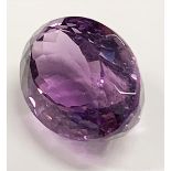 Amethyst, ca. 15,35 ct.Oval facettiert.