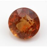 Orange-brauner Saphir, ca. 1,5 ct.