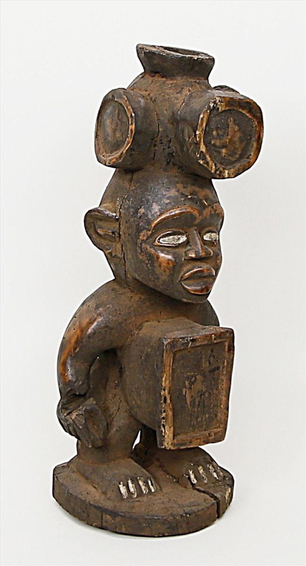Spiegelfetisch-Figur, Kongo.