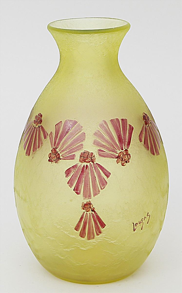 Art Deco-Vase, Legras.