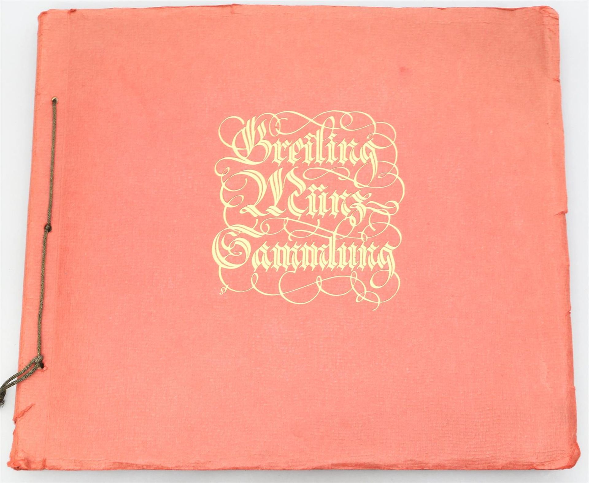 Sammelalbum "Greiling Münzsammlung" von 1929.