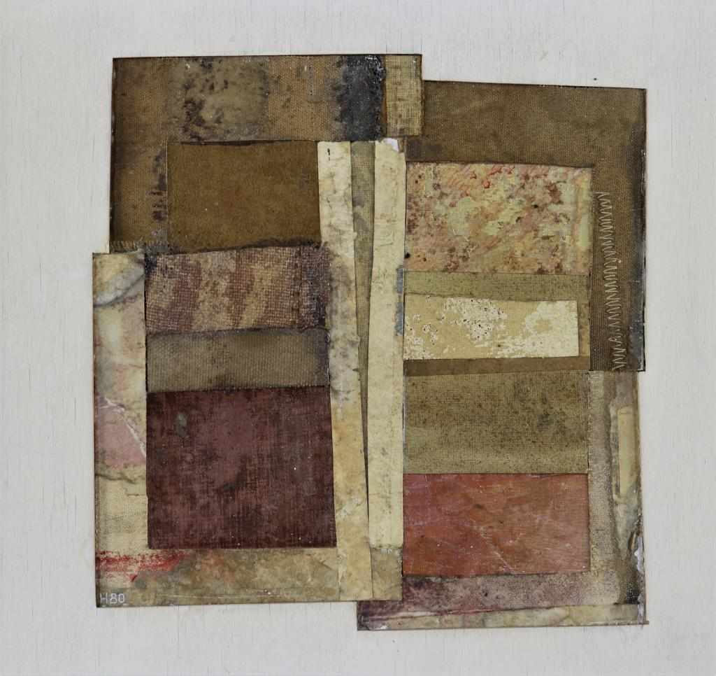 HORSTEN, HENK (GEB. 1949), gemon. H. '80 l.o., collage, gem. tech. 18 x 18 cm.