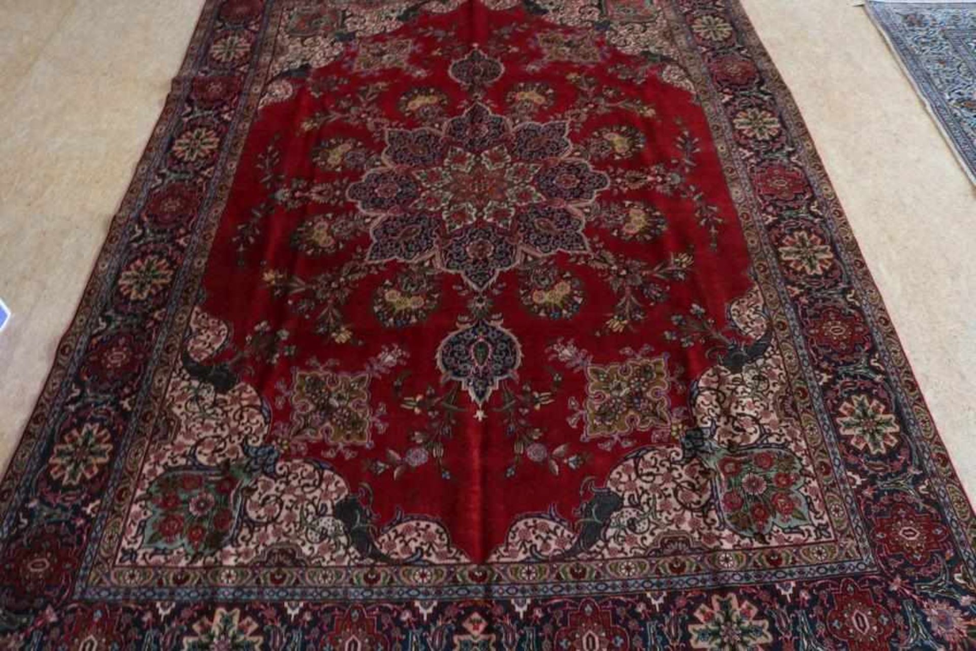 A carpet, Tabriz, 382 x 274 cm.