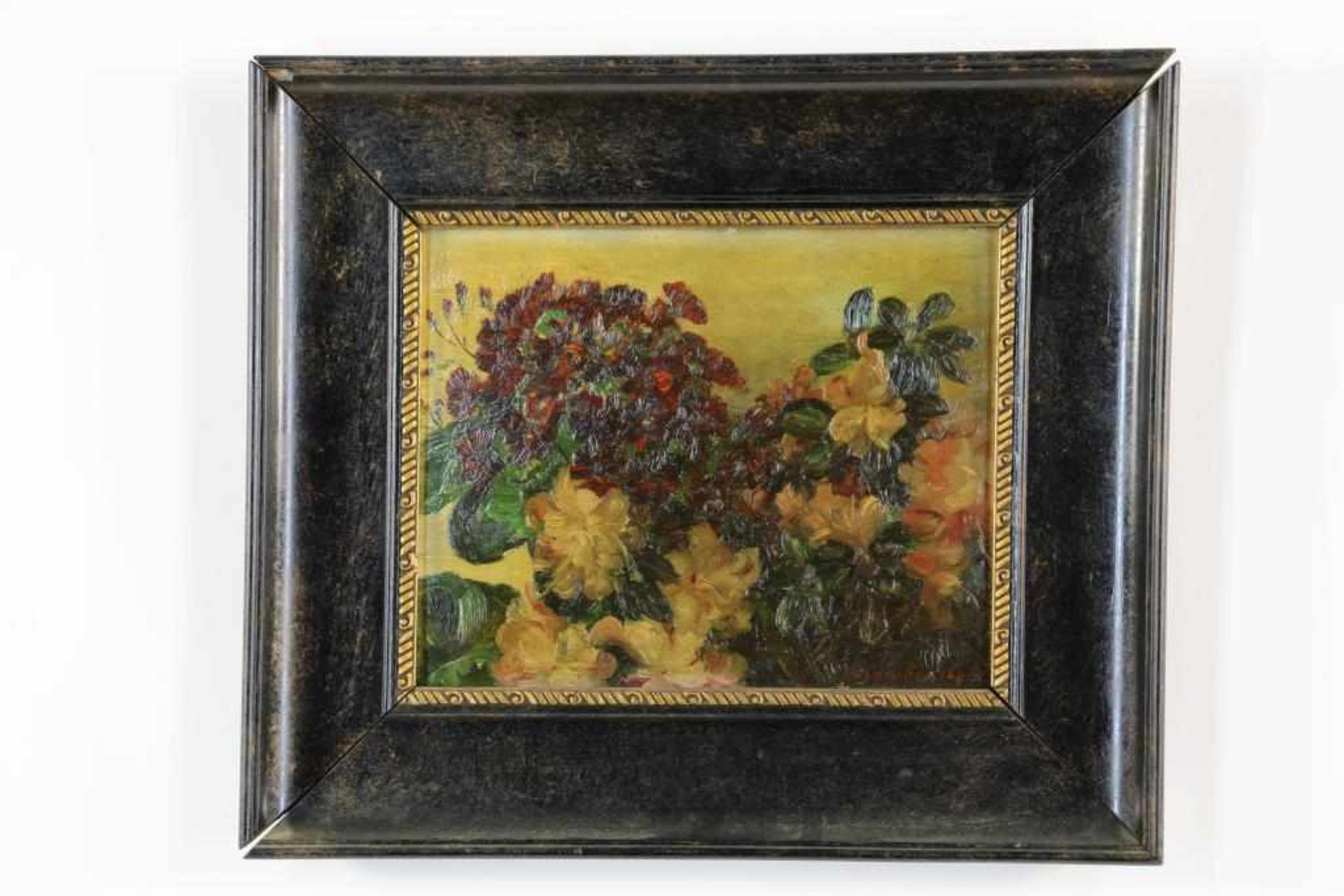 SCHREUDER, ANNA, ges. r.o., bloemen, board 19 x 24 cm. - Bild 2 aus 4