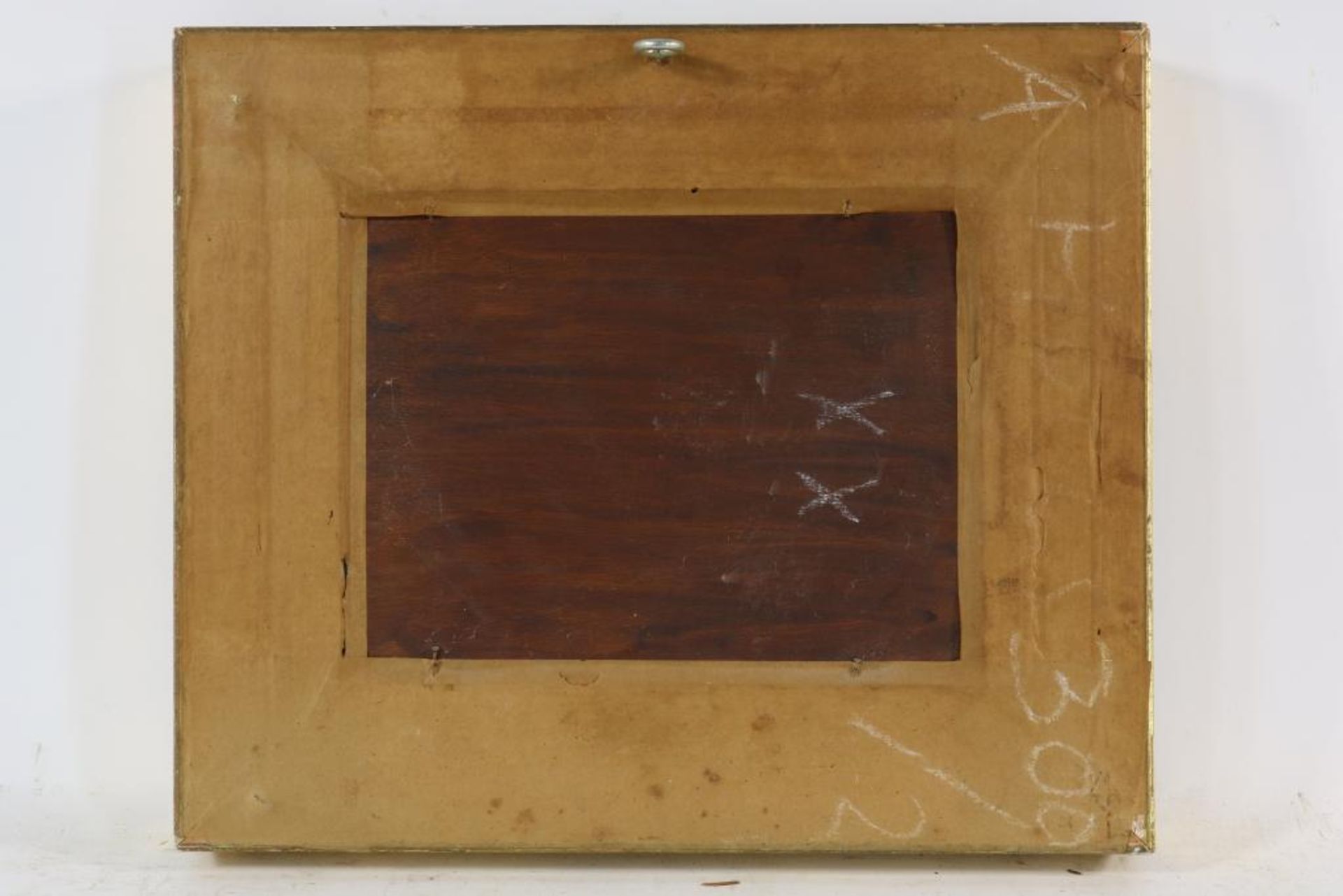 Hendriks, met sign. l.o. winterlandschap, paneel 17 x 23 cm. - Bild 4 aus 4